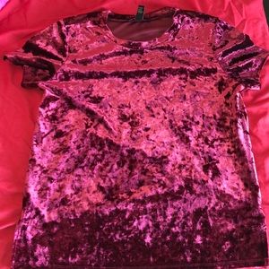 Maroon Velvet Shirt